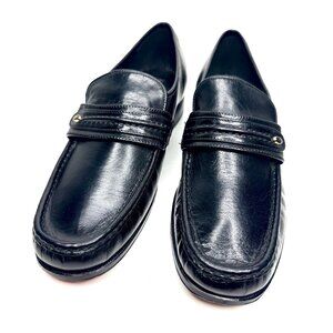 FLORSHEIM Como Leather Preppy Moc Toe Bit Strap Dress Penny Loafers Mens 10.5 D